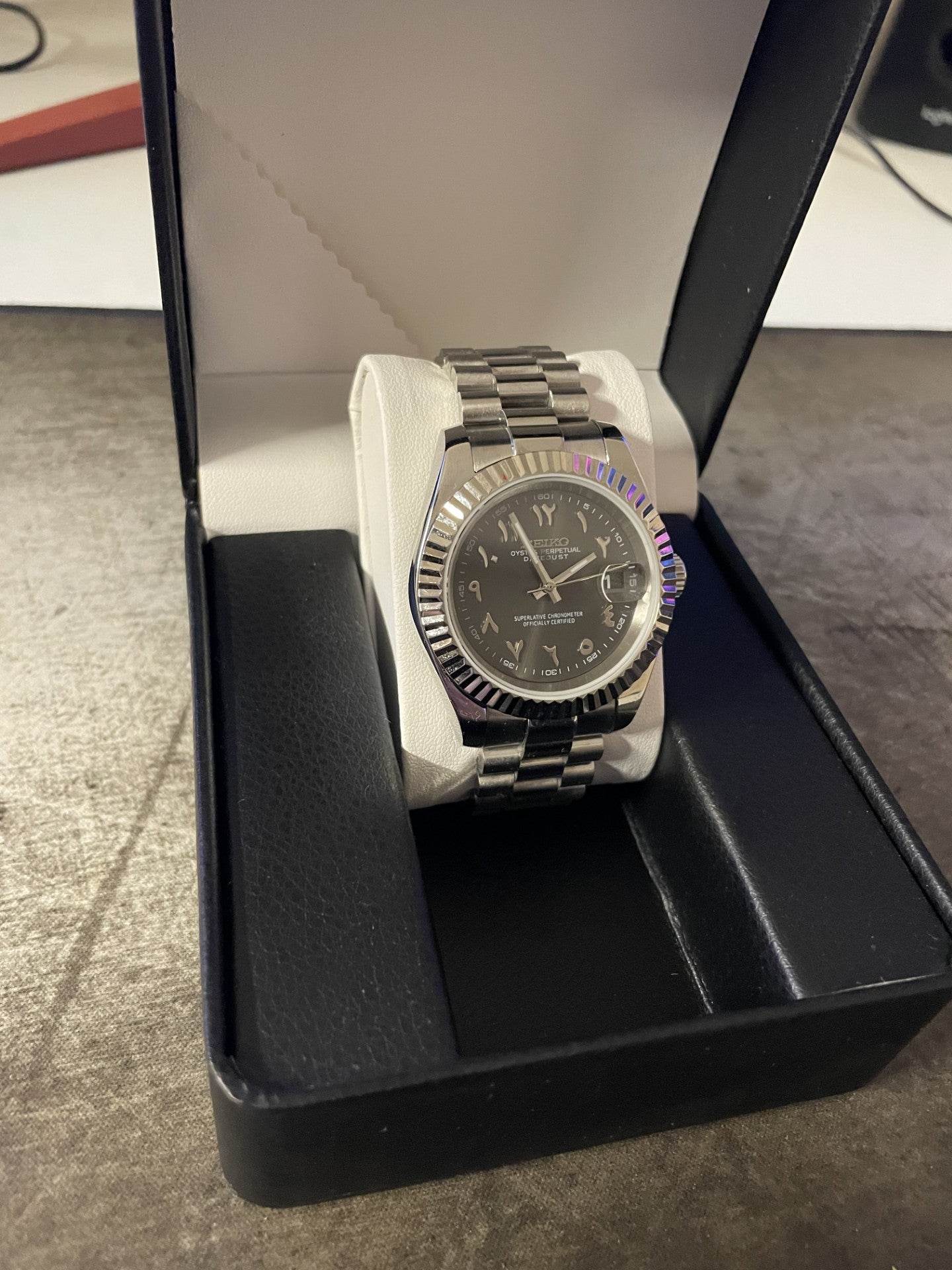BLACK ARABIC DIAL 39mm