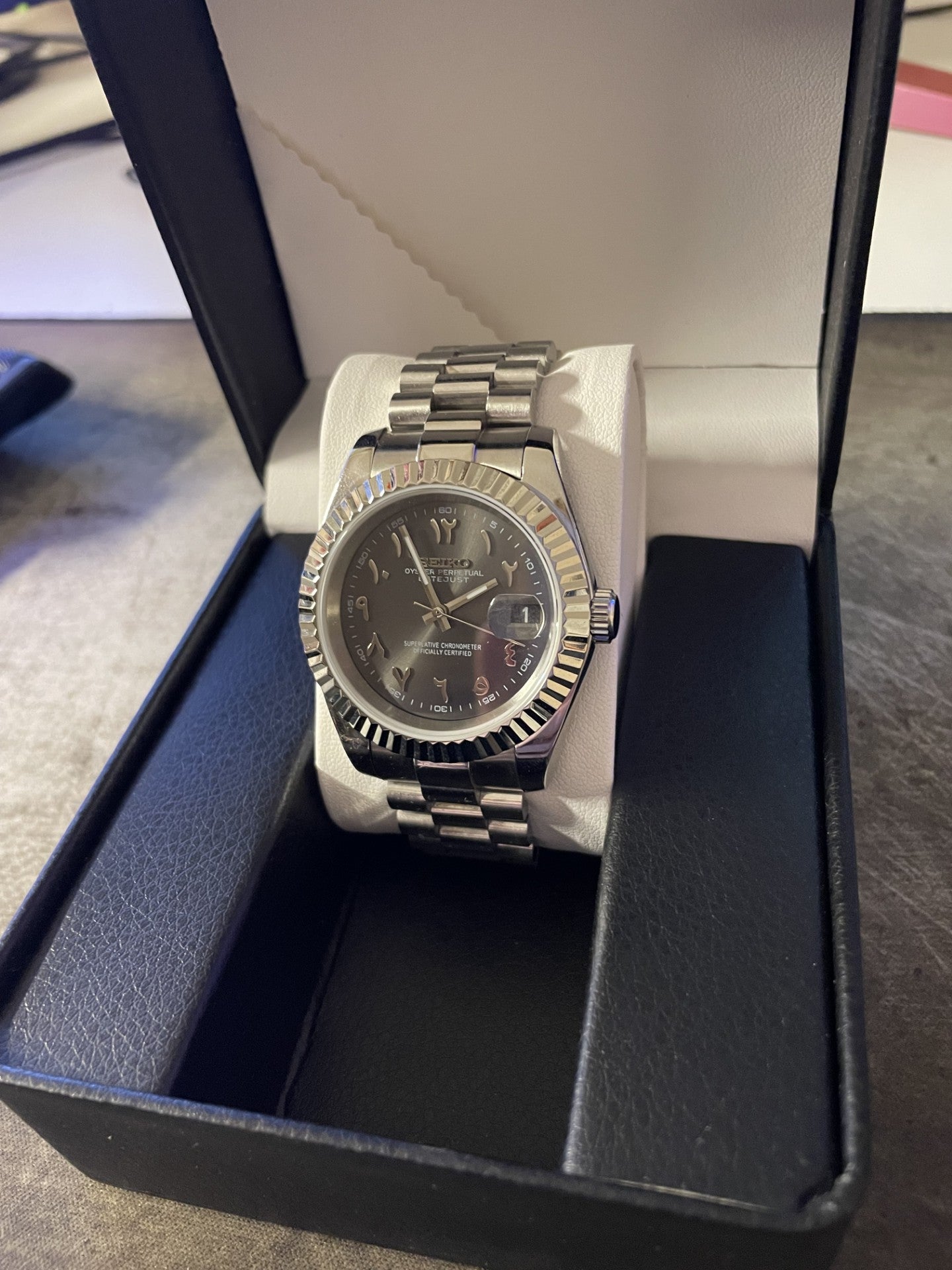 BLACK ARABIC DIAL 39mm